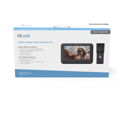 Kit de Videoportero Analógico / Pantalla LCD 7" / Frente de Calle IP65 / Visión Nocturna IR 2 m (6.6 ft) / Audio Bidireccional / Salida de Relé