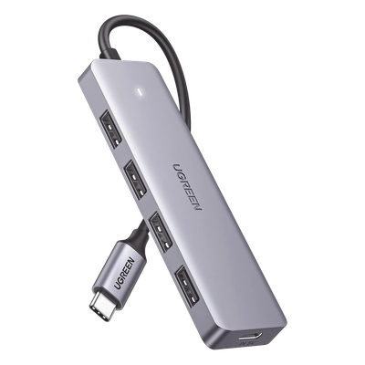 Hub USB-C / 4 Puertos USB-A 3.0 / 5Gbps / OTG / 15cm / 4.1x1.2x0.4in