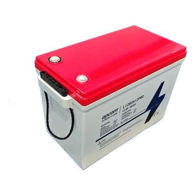 Batería de Litio de Ciclo Profundo / 12.8 Vcc 280 Ah (3.58 kWh) / LiFePO4 / 6000 Ciclos / Descarga 140 A / Carga Rápida 100 A / BMS con Corte a 11.2 V