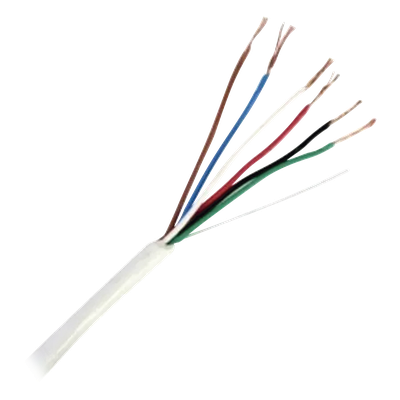 Cable para Control de Acceso / 6x20 AWG / 152 m (500 ft) / Blindado / Riser / Blanco