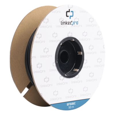 Carrete de Fibra Óptica / Monomodo 9/125 / SC-SC Duplex / 50 m (164.04 ft) / Kevlar / Subterráneo
