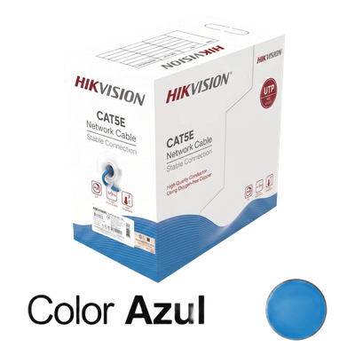 Bobina de Cable UTP / Cat5E 24 AWG / 305 m (1000 ft) / 100% Cobre / PoE 802.3af/at / Uso Interior / PVC CM