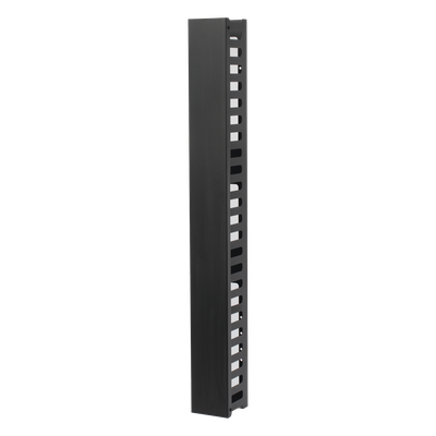 Organizador Vertical de Cable / 24U / Acero Sólido / 260 Cables CAT5E / Compatible Racks EIRL y EIQR