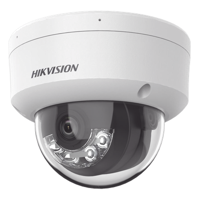 Cámara Domo IP / 4 Megapixel / Dual Light 30 m (98.4 ft) / Lente 2.8 mm / Ángulo 104° / WDR 120 dB / IP67 / IK10 / PoE
