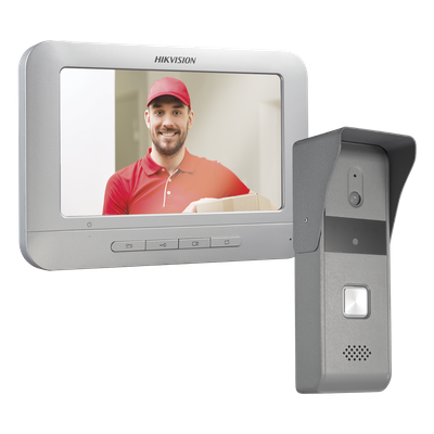 Kit de Videoportero Analógico / Pantalla LCD 7" / Resolución 800x400 / Cámara Pinhole 720x576 @ 30 fps / Ángulo 98° / IP65 / Expandible 3 Monitores y 2 Frentes de Calle