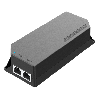 Inyector PoE / 30W / Puerto 2.5G / IEEE 802.3at / Plug-and-Play / Entrada 100-240VAC / Operación 0°C a 45°C