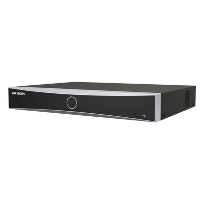 NVR IP / 12 Megapixel (4K) / 8 Canales / 8 Puertos PoE+ / Reconocimiento Facial / AcuSense / Alcance PoE 300 m (984.3 ft)