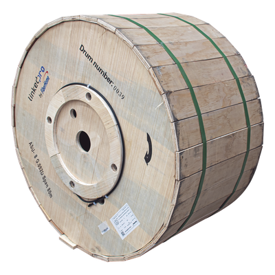 Cable Fibra Óptica Aérea Mini ADSS / 8 Hilos Monomodo G.652D / Span 80 m (262.5 ft) / Cubierta MDPE / -20°C a +65°C