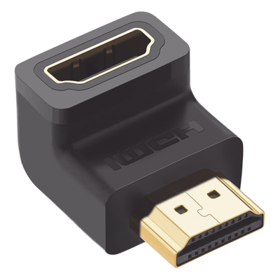 Adaptador HDMI / 90° Hacia Abajo / 4K@60Hz / Macho a Hembra / HDMI 2.0 / Compacto