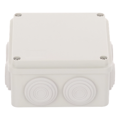 Caja de Derivación / 7 Glándulas Recortables / IP55 / -40 a 120°C / 100 x 100 x 54 mm (3.9 x 3.9 x 2.1 in)