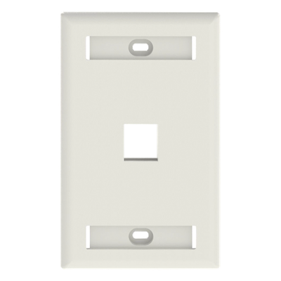 Placa de Pared Vertical / 1 Puerto Keystone / 69.8 x 114.3 mm / 2.75 x 4.5 pulg. / Montaje Vertical