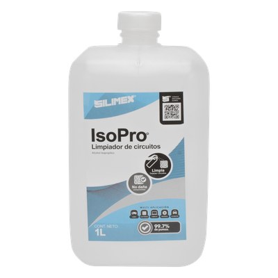 Alcohol Isopropílico / Evaporación Rápida / Capa Anti-Polvo / Envase 1000 mL / Aplicación 15-20 cm