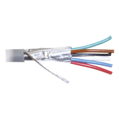 Bobina de Cable / 8 Conductores / 22 AWG / 305 m (1000 pies) / CMR / Blindado / -20°C a 60°C / 3.7 mm