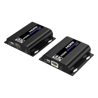Extensor HDMI IP / 4K @60Hz / 120 m (393.7 ft) / Cat 6 / HDR10 / 18 Gbps / IR Bidireccional / Aluminio