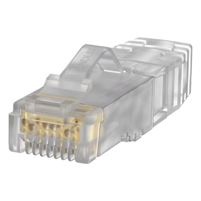 Plug RJ45 / Cat6A / 23-24 AWG / 50μm Oro / 2500 Ciclos / 100 Piezas / 0.26-0.31 in Diámetro