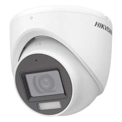 Cámara Turret TURBOHD / 2 Megapixel / Dual Light IR 30 m (98.4 ft) + Luz Blanca 20 m (65.6 ft) / Gran Angular 101° / Micrófono Integrado / IP67 / Metal