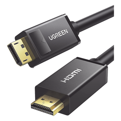Cable DisplayPort a HDMI / 3 m (9.84 ft) / 4K@30Hz / 3D / Cobre estañado 28AWG / Blindaje múltiple / Unidireccional / Botón liberación / Chip avanzado