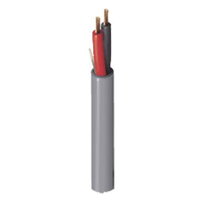 Cable Multiuso / 2x16 AWG / 305m (1000 pies) / Gris / Seguridad y Control de Acceso