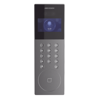 Videoportero IP Multiapartamento / 1080p HD / Reconocimiento Facial IA / Pantalla 4.3' / 5,000 Rostros / 25,000 Tarjetas / IP65 / 500 Departamentos / 9 Frentes de Calle