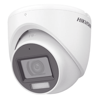 Cámara Turret TURBOHD / 3K 5 Megapixel / Lente 2.8 mm / Gran Angular 104.9° / IR 30 m (98.4 ft) + Luz Blanca 20 m (65.6 ft) / IP67 / Audio Integrado / 4 Tecnologías