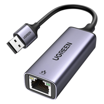Adaptador de Red / USB-A 3.0 a RJ45 / Gigabit 10/100/1000 Mbps / Aluminio Anodizado / Cable 10 cm (0.33 ft)