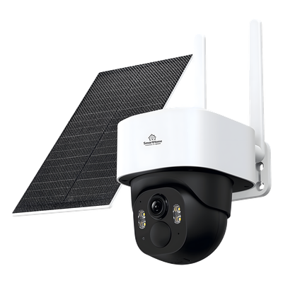 Cámara IP PT / 4 Megapixel / 4G LTE / Visión Nocturna Color 10 m (32.8 ft) / Audio Bidireccional / Panel Solar 5W